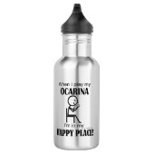 Ocarina Happy Place Edelstahlflasche (Rechts)
