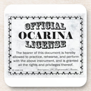 Ocarina-Lizenz Getränkeuntersetzer