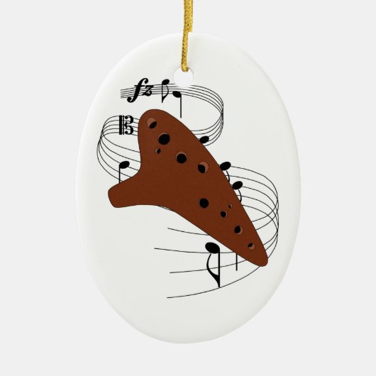 Ocarina Verzierung Keramikornament (Vorne)