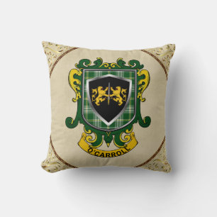 O'Carroll/Carroll Irischer Schild Kissen