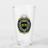 O'Carroll/Carroll Irish Shield Beer Glass Glas (Vorderseite)