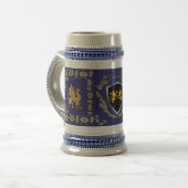 O'Carroll/Carroll Irish Shield Griffin Stein Bierglas (Vorderseite Links)