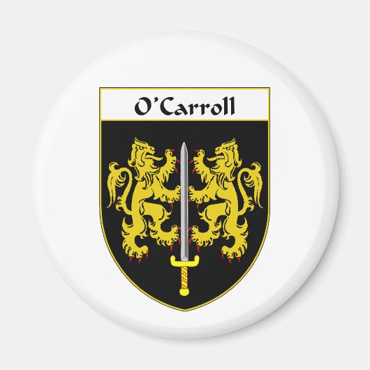 O'Carroll Coat of Arms/Familienwappen Magnet (Vorne)