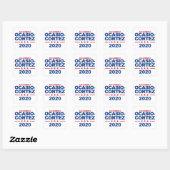 Ocasio-Cortez 2020 Quadratischer Aufkleber (Blatt)