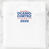 Ocasio-Cortez 2020 Runder Aufkleber (Tasche)