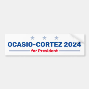 Ocasio-Cortez 2024 Autoaufkleber