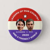 Ocasio-Cortez u. O'Rourke im Jahre 2020 Button (Vorderseite)
