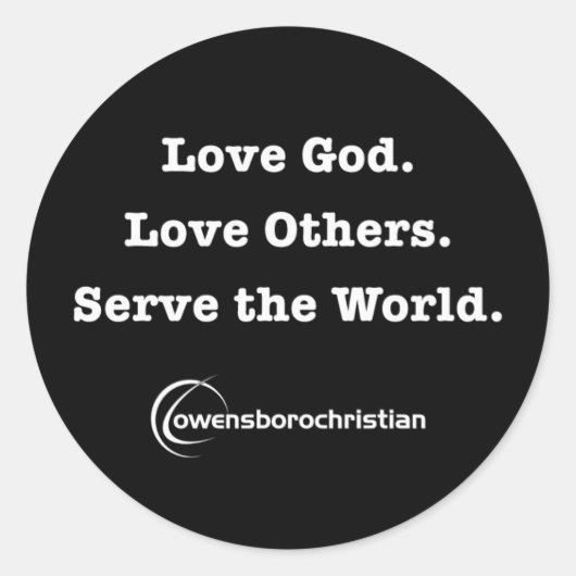 OCC Mission Sticker Black 3" (Vorderseite)