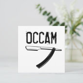 Occam-Razor Karte (Stehend Vorderseite)