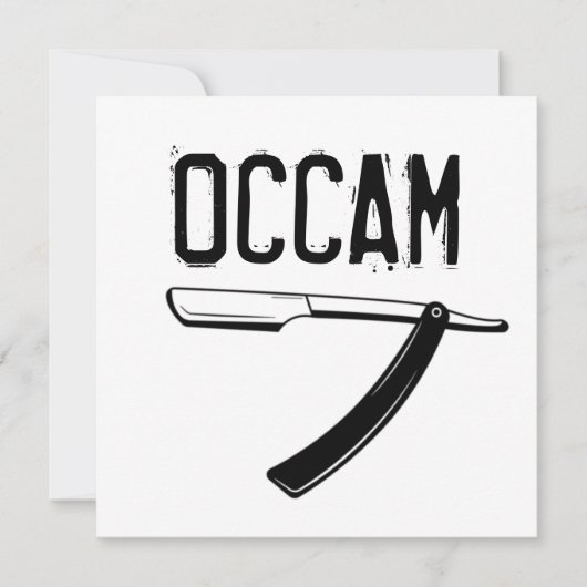 Occam-Razor Karte (Vorderseite)