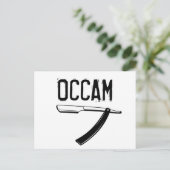 Occam-Razor Postkarte (Stehend Vorderseite)