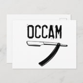 Occam-Razor Postkarte (Vorne/Hinten)