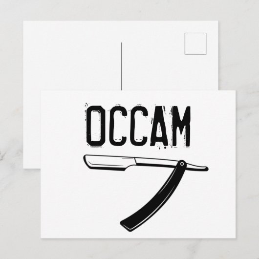 Occam-Razor Postkarte (Vorne/Hinten)