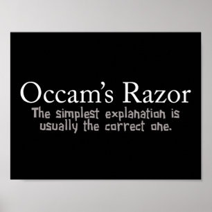 Occam-Razor-Prinzip Poster