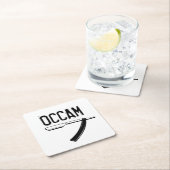 Occam-Razor Rechteckiger Pappuntersetzer (Vor Ort)