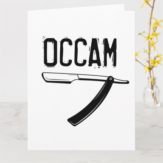 Occam-Razorkarte Karte (Gelbe Blume)