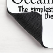 Occam's rätselhaftes wissenschaftliches Problem lö Mousepad (Ecke)