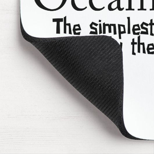 Occam's rätselhaftes wissenschaftliches Problem lö Mousepad (Ecke)