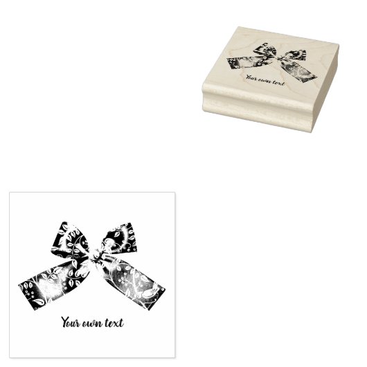 Occasions Satin Bow Rubber Briefmarke Gummistempel (Stempel)