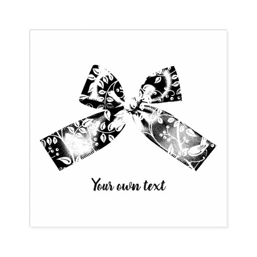 Occasions Satin Bow Rubber Briefmarke Gummistempel (Prägung)