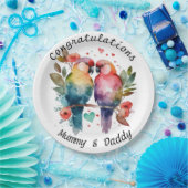 Occasions Teller Personalisierte Liebesvögel (Party)