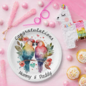 Occasions Teller Personalisierte Liebesvögel (Party)