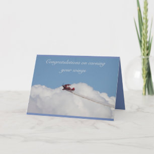 Occastions card for gaining a pilots license karte