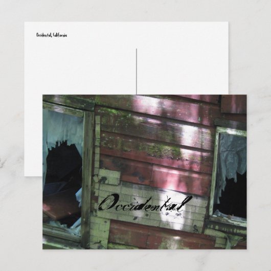 Occidental, Ca. Postkarte (Vorne/Hinten)