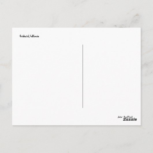 Occidental, Ca. Postkarte (Rückseite)