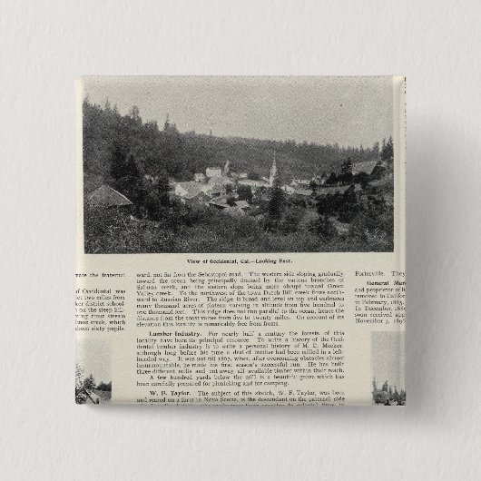 Occidental, Kalifornien Button (Vorderseite)
