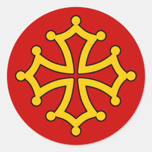 Occitania Runder Aufkleber