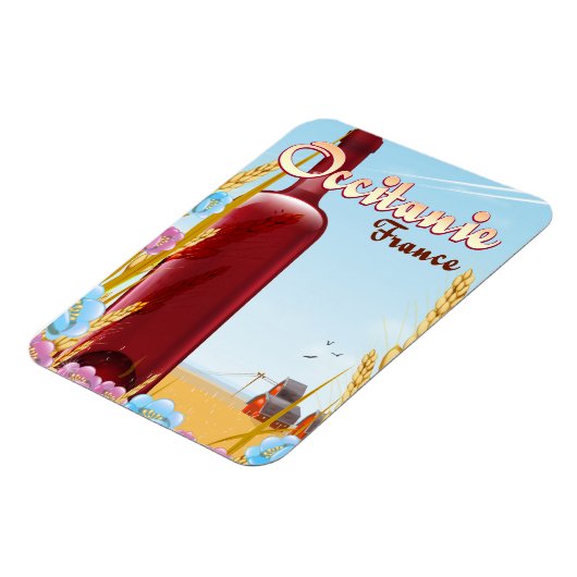 Occitanie Frankreich Landschaftsposter Magnet (Linke Seite)