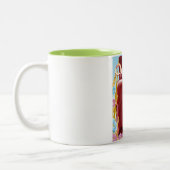 Occitanie Frankreich Landschaftsposter Zweifarbige Tasse (Links)