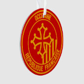 Occitanie Round Emblem Ornament (Vorderseite)