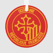 Occitanie Round Emblem Ornament (Rückseite)