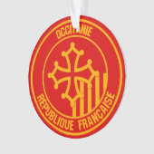 Occitanie Round Emblem Ornament (Vorderseite)