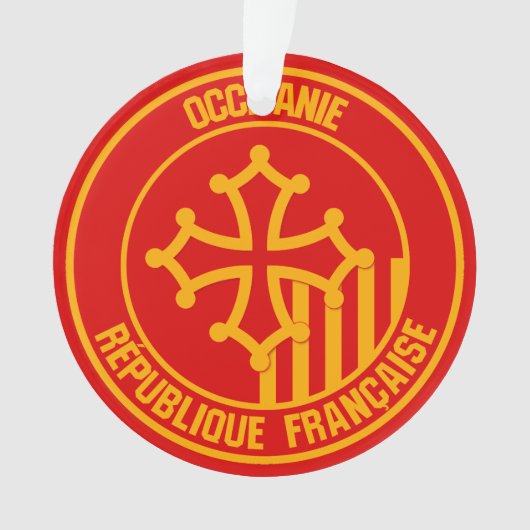 Occitanie Round Emblem Ornament (Vorderseite)