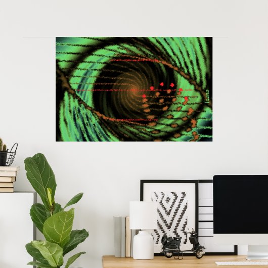 Occular Vortex von Izana Poster (Heimbüro)