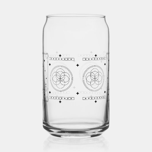 Occuled Sacred Geometry Celestial Glass Wrap Dosenglas (Rechts)