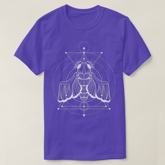 Occult Cicada Sacred Geometry T-Shirt (Design vorne)