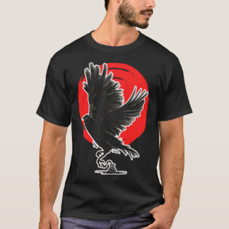 Occult Crow Gothic Baphomet Raven Emo Witchcraft T-Shirt