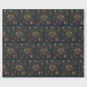 Occult Dark Alter Wrapping Paper Geschenkpapier (Flach)