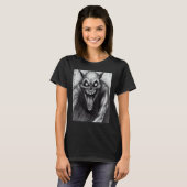 Occult Dark Horror Satanic Cat Demon Unholy Grunge T-Shirt (Vorne ganz)