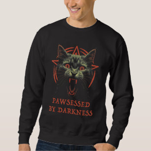 Occult Devil Pentagram Goth Cat - VON DAR GESCHAFF Sweatshirt