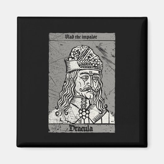 Occult Dracula - Vlad The Impaler Horror Vampire Magnet (Vorne)