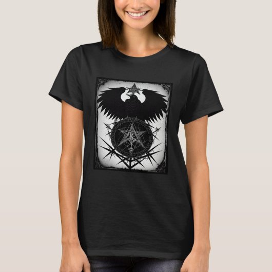 Occult Emo Raven Witchy Goth Aesthetic Grunge Dark T-Shirt (Vorderseite)