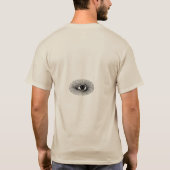 Occult Eye Eyeconic Graphic Black Fun Typografie T-Shirt (Rückseite)