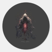 Occult Figure Dark Art Runder Aufkleber (Vorderseite)