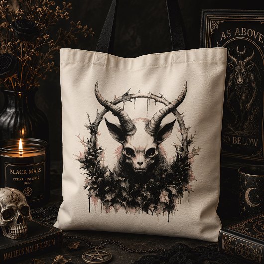 Occult Gothic Baby Baphomet Tragetasche