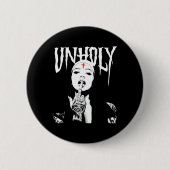 Occult Gothic Dark Satanic Nun Tattoos Unholy Nun Button (Vorderseite)